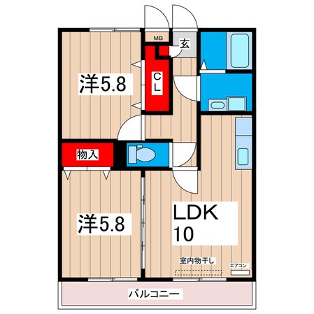 グレースヒルズⅡの物件間取画像